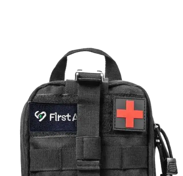 Close up first aid bag